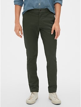 gap slim stretch khakis