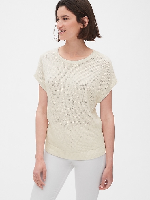 View large product image 1 of 1. Dolman Sleeve Crewneck Sweater