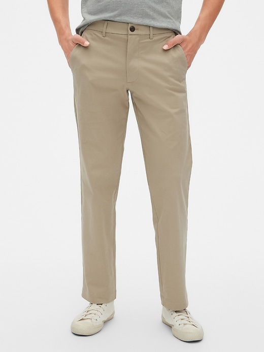 gap linen khakis