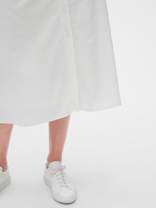 Image number 5 showing, Button-Front Midi Skirt in TENCEL&#153