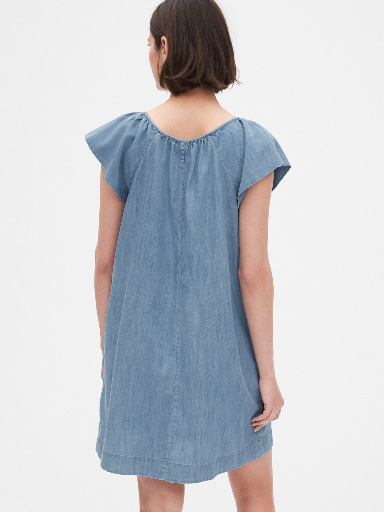 Flutter Sleeve Swing Dress in TENCEL™ | Gap