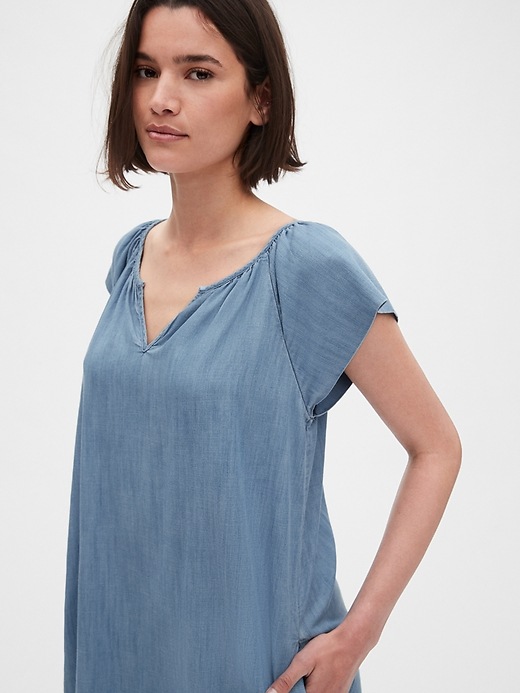 Flutter Sleeve Swing Dress in TENCEL™ | Gap