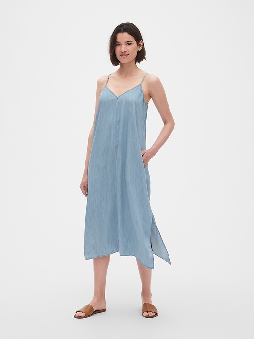Image number 3 showing, Cami Midi Dress in TENCEL&#153