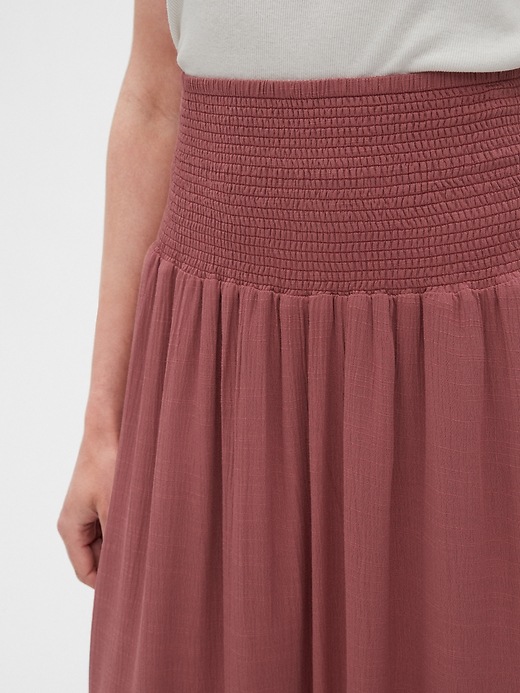 Image number 5 showing, Smocked Waist Midi Skirt
