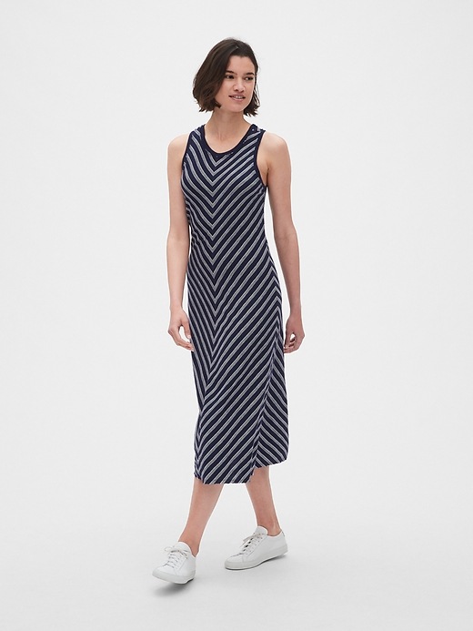 Image number 3 showing, Soft Slub Tank Midi Dress