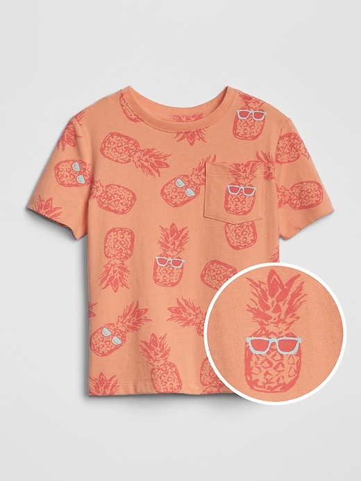 View large product image 1 of 3. Toddler Print Short Sleeve T-Shirt