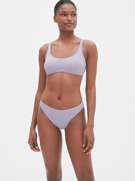 1 of 8 showing, with the color purple orchid of product Bralette Bikini Top