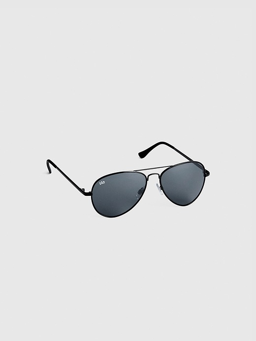 View large product image 1 of 1. Kids Aviator Sunglasses