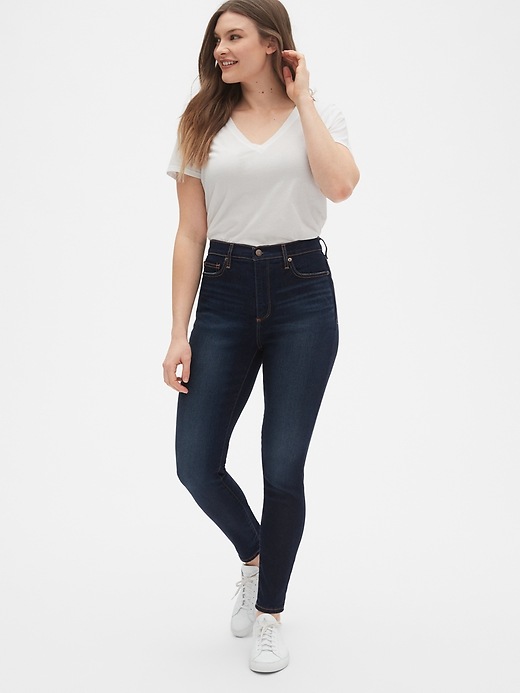 Image number 7 showing, Soft Wear High Rise True Skinny Jeans with Secret Smoothing Pockets