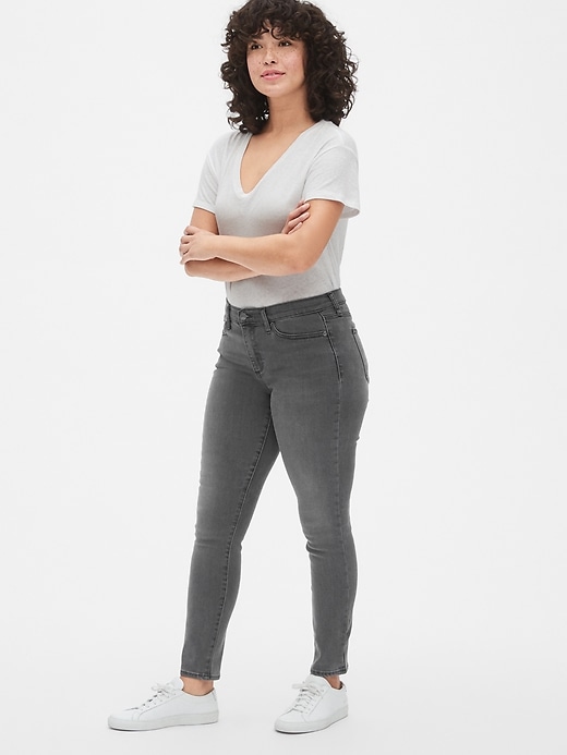 Image number 6 showing, Soft Wear Mid Rise True Skinny Jeans