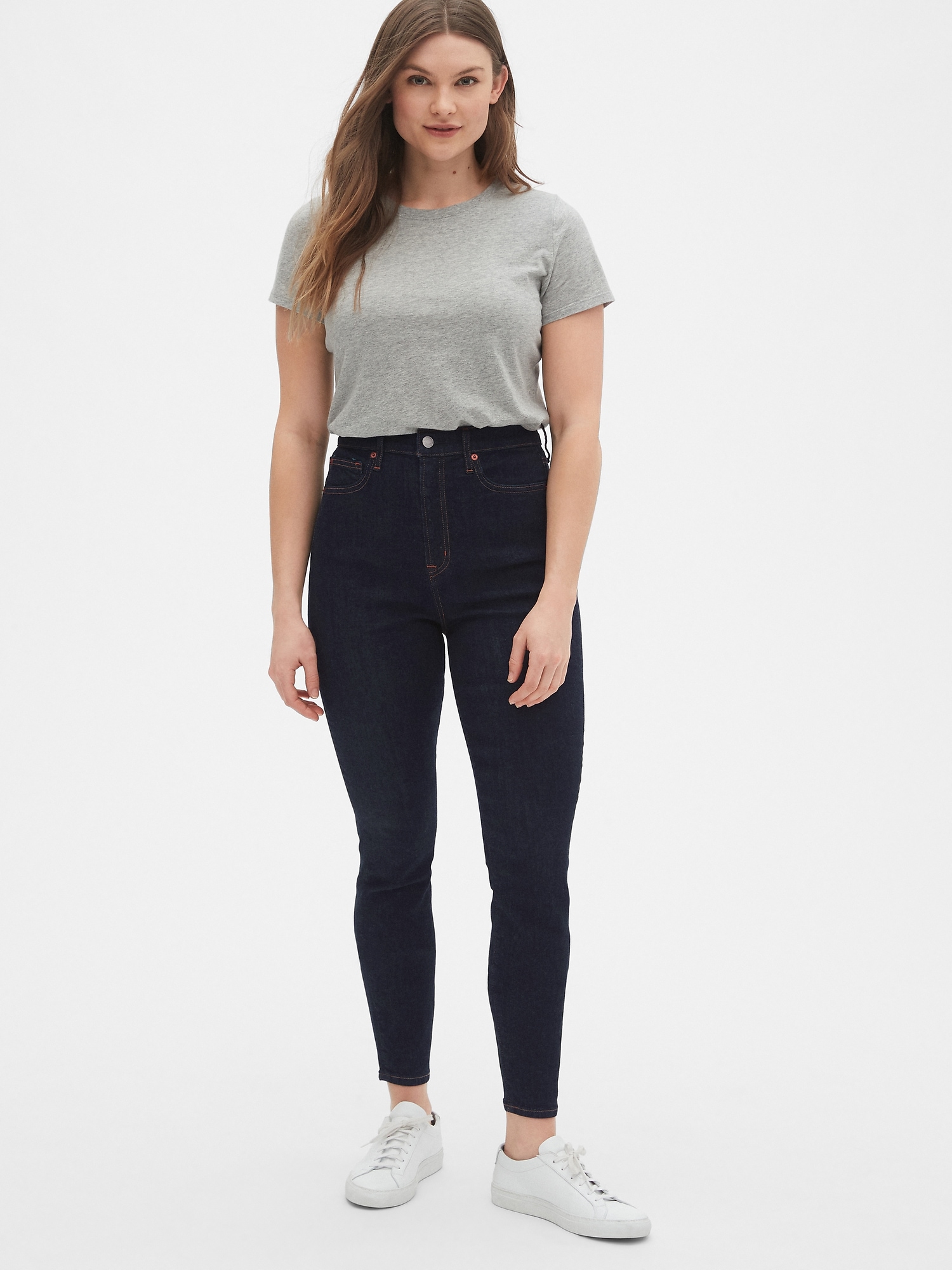 gap super high rise true skinny