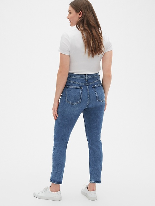 High Rise Cigarette Ankle Jeans with Secret Smoothing Pockets Gap