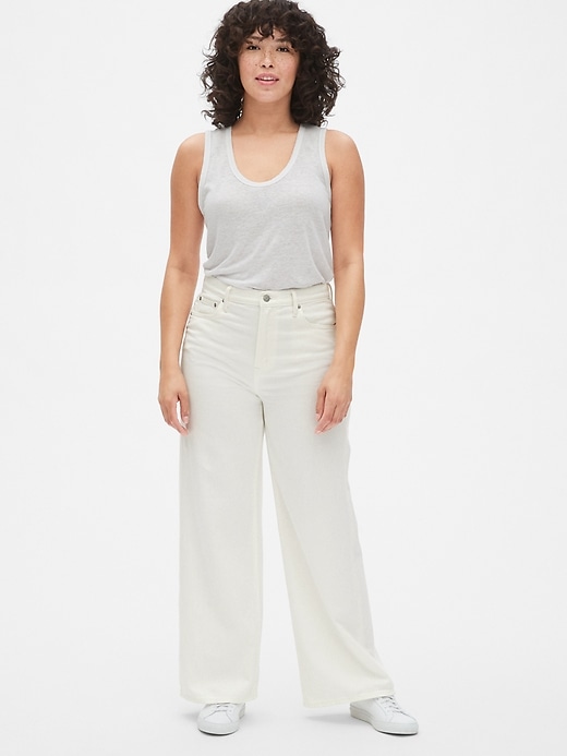 Image number 7 showing, High Rise Wide-Leg Jeans