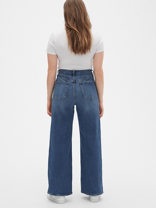 Image number 8 showing, High Rise Wide-Leg Jeans