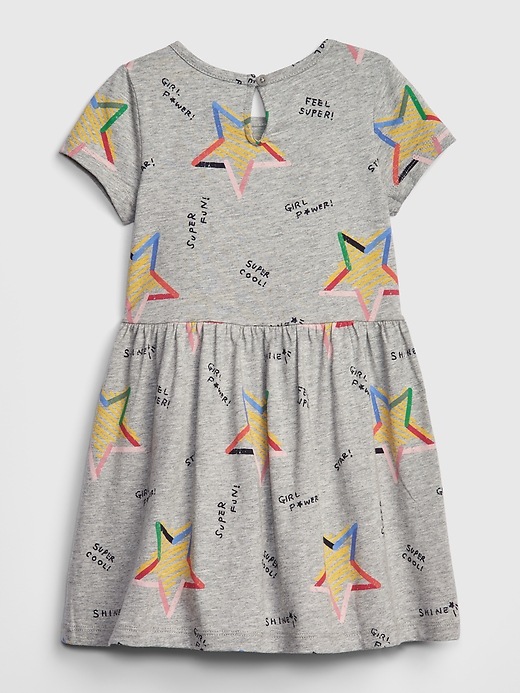 Image number 2 showing, Toddler Print Short Sleeve Dress