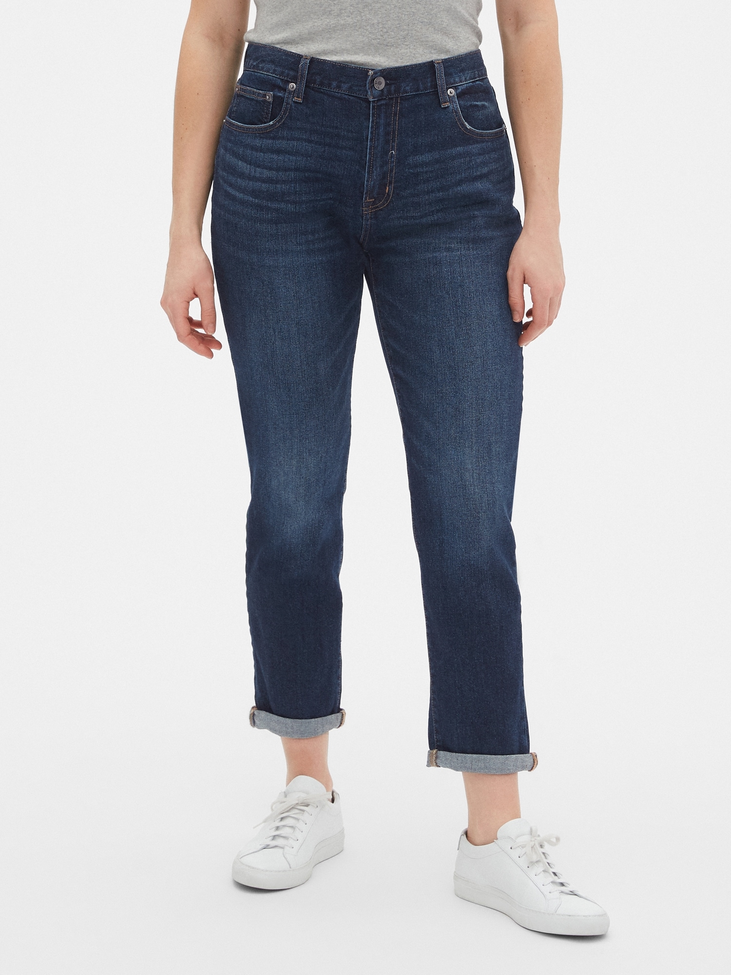 Mid Rise Girlfriend Jeans | Gap