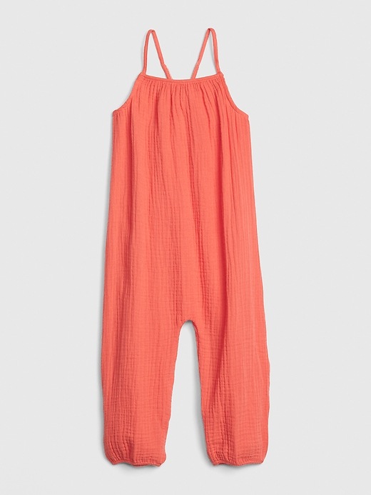 View large product image 1 of 1. Toddler Crinkle-Weave Jumpsuit