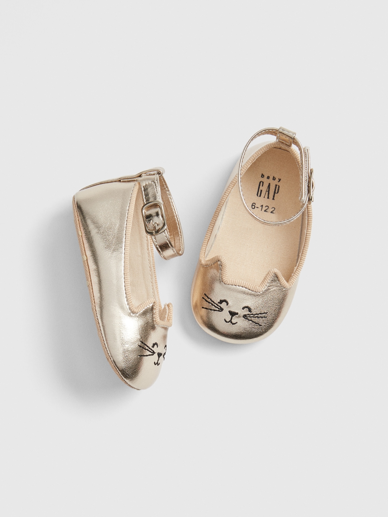 Baby Metallic Cat Ballet Flats