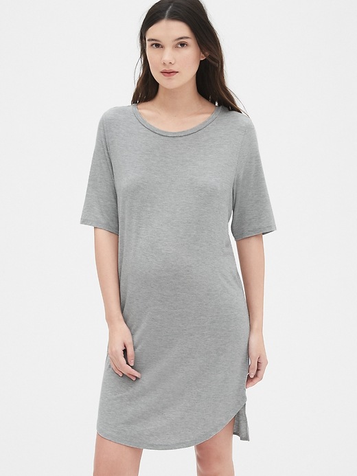 Image number 1 showing, Maternity Sleep T-Shirt in Modal