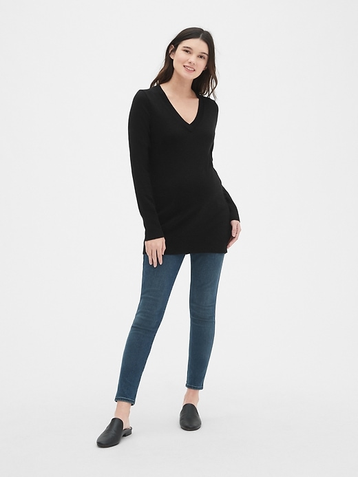 Image number 3 showing, Maternity True Soft V-Neck Pullover Sweater