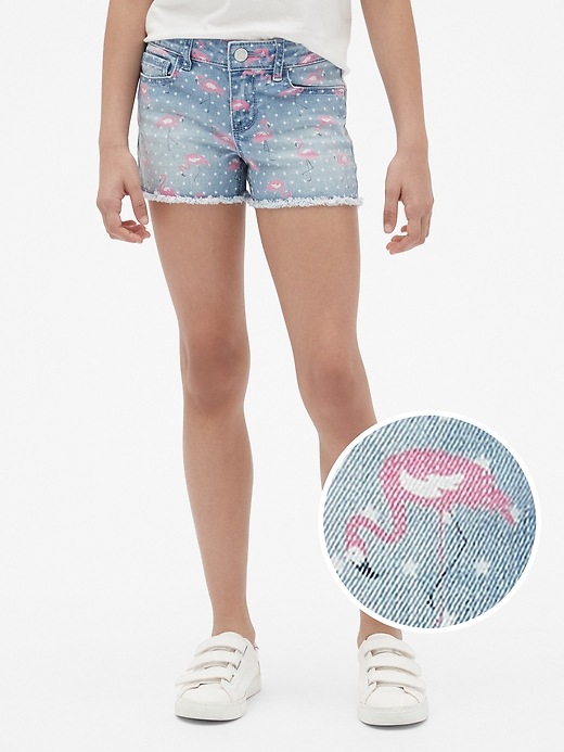 Image number 1 showing, Kids Flamingo Shortie Shorts