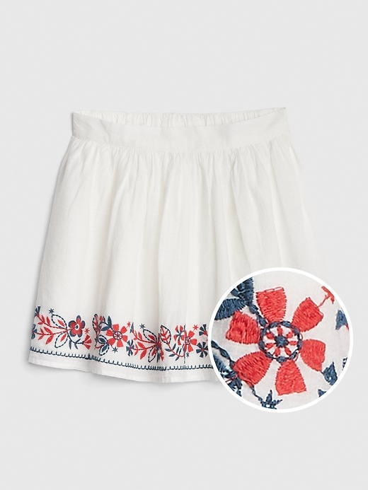 Image number 1 showing, Kids Embroidered Flippy Skirt