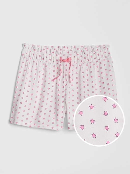 1 of 8 showing, with the color new off white of product Kids Star Pj Shorts