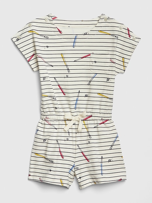 View large product image 1 of 1. Toddler Short Sleeve Romper