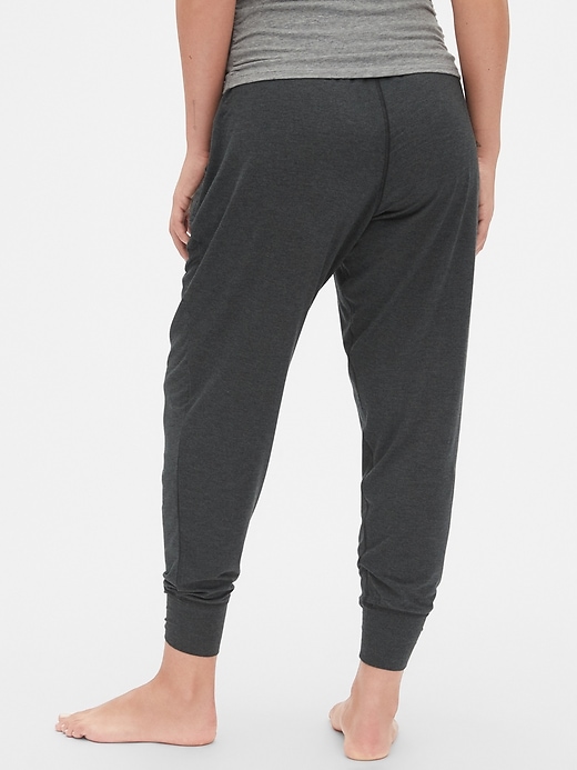 2 of 8 showing, with the color charcoal heather of product Maternity Modal Soft Sleep Pants