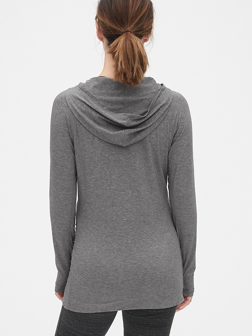 Image number 2 showing, Maternity GapFit Breathe Zip Hoodie