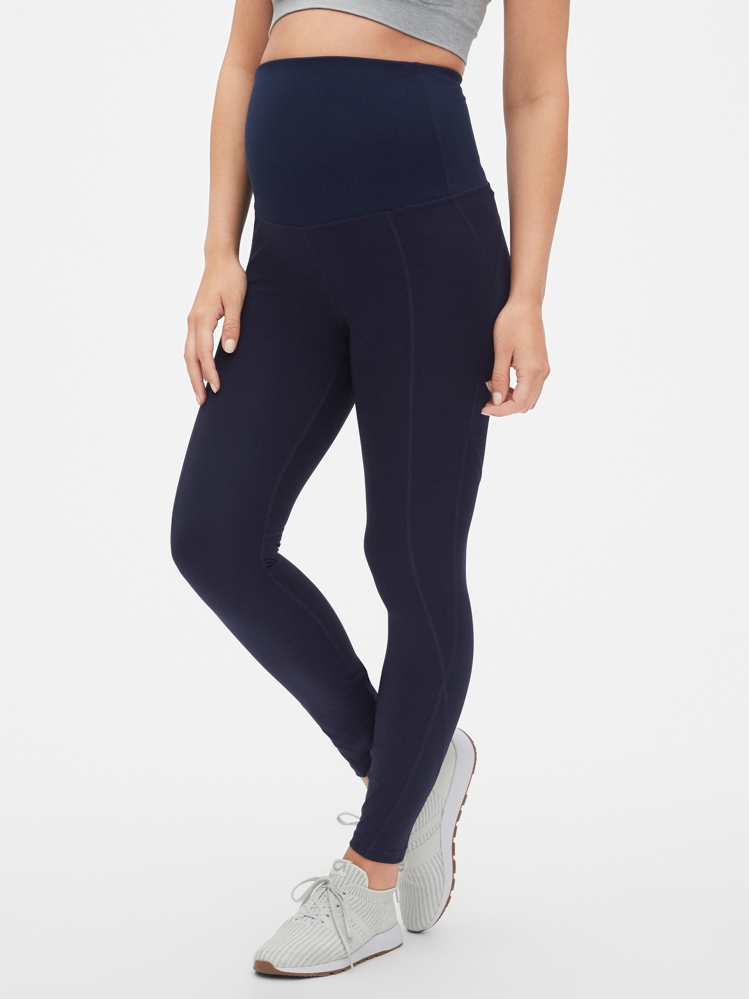 Maternity GapFit Full Panel Full Length Leggings in Sculpt Compression