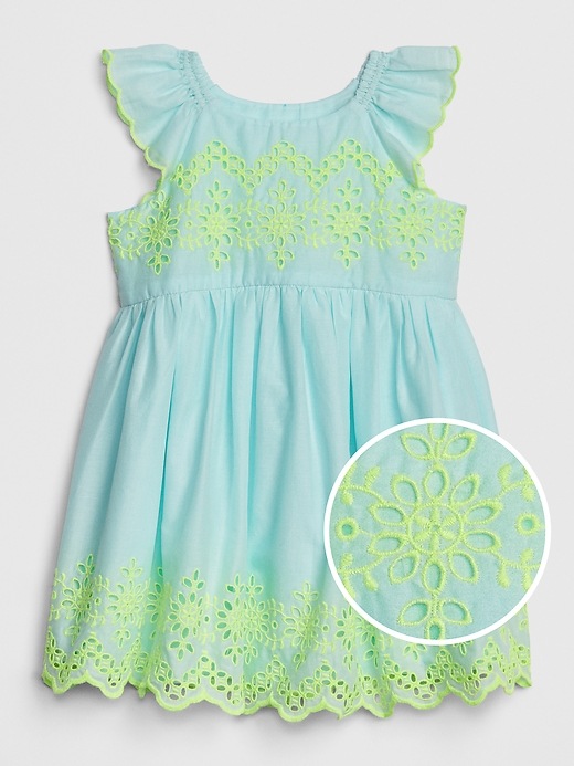 Image number 4 showing, Toddler Eyelet Flutter Dress