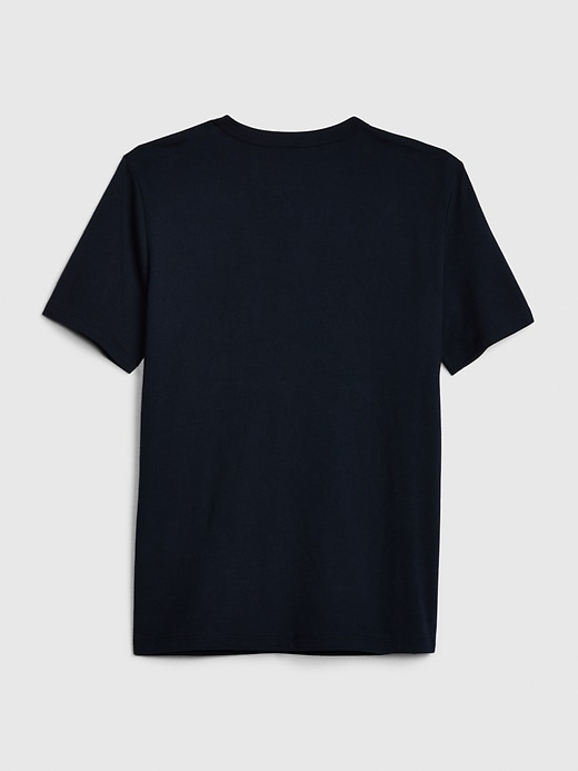 2 of 8 showing, with the color true indigo of product Kids Graphic Short Sleeve T-Shirt