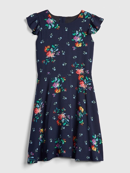 Image number 1 showing, Kids Ruffle Fit and Flare Dress