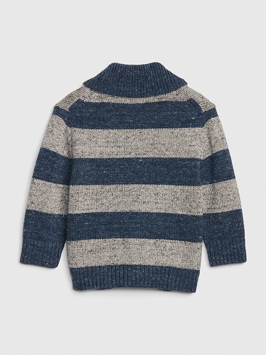 Image number 2 showing, Baby Stripe Shawl Cardi Sweater
