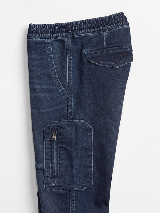 Image number 4 showing, Kids Denim Joggers with Stretch