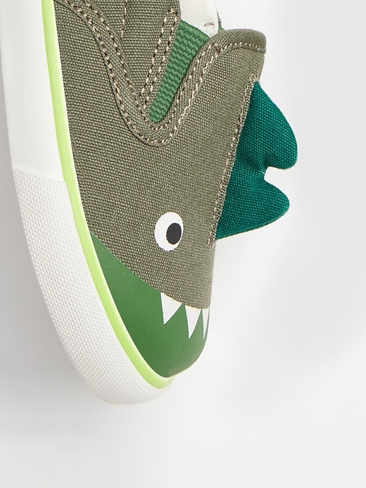 Image number 2 showing, Toddler Dino Slip-On Sneakers