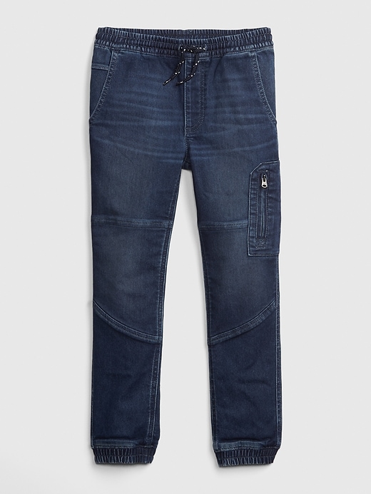 Image number 1 showing, Kids Denim Joggers with Stretch