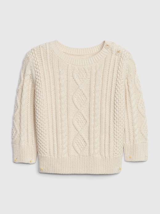 Image number 1 showing, Baby Cable-Knit Sweater