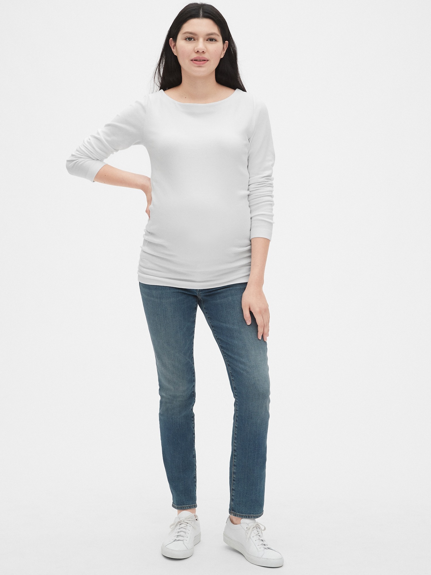 Maternity Modern Boatneck TShirt Gap