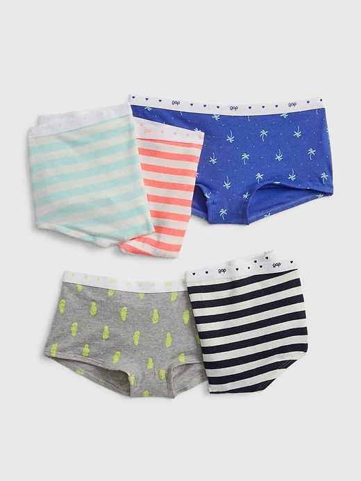 View large product image 1 of 1. Kids Print Girl Shorts (5-Pack)