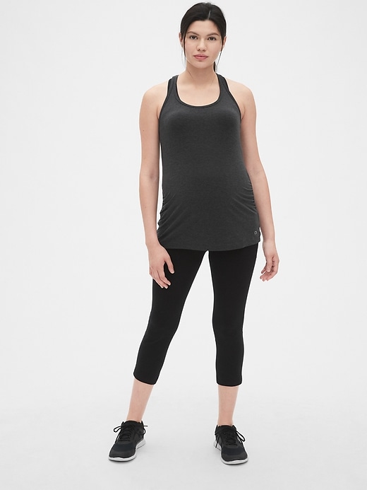 Image number 3 showing, Maternity GapFit Breathe Racerback Tank Top