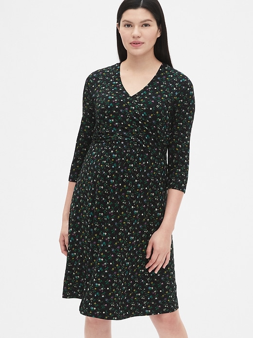 Image number 5 showing, Maternity Print Wrap Dress