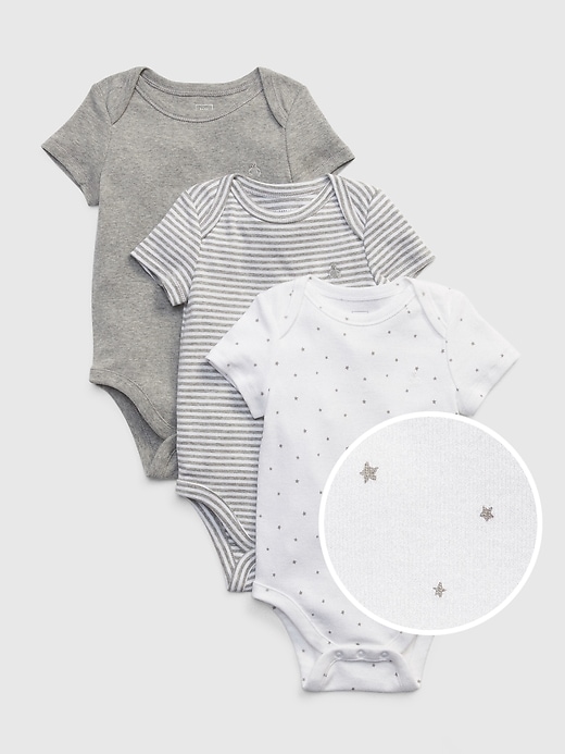Image number 1 showing, Baby First Favorite Short Sleeve Bodysuit (3-Pack)