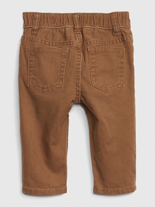 Image number 2 showing, Baby Slim 5-Pocket Canvas Pants