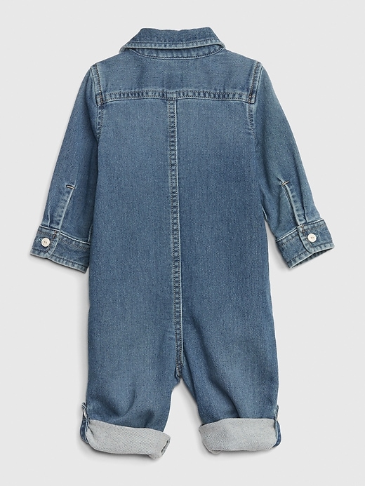 View large product image 2 of 3. Baby Denim One-Piece