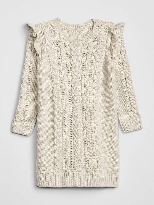 View large product image 1 of 1. Baby Ruffle Sweater Dress