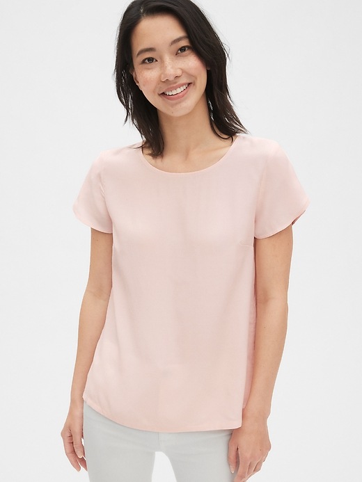 Image number 8 showing, Button-Back Tulip Sleeve Top