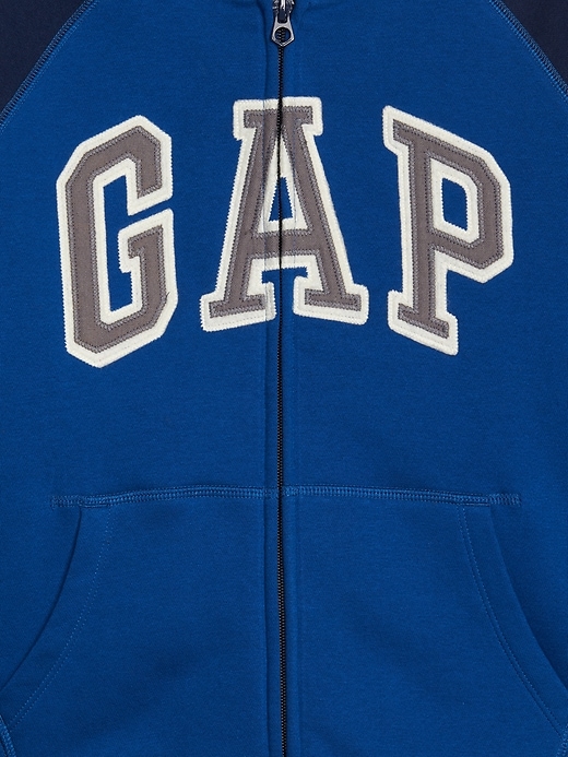 Image number 4 showing, Kids Gap Logo Sherpa-Lined Hoodie Sweatshirt