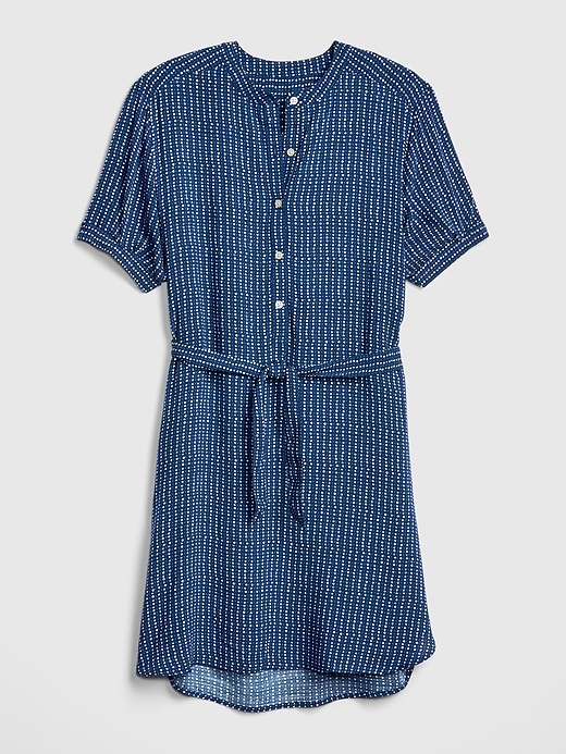 Perfect Print Tie-Belt Shirtdress